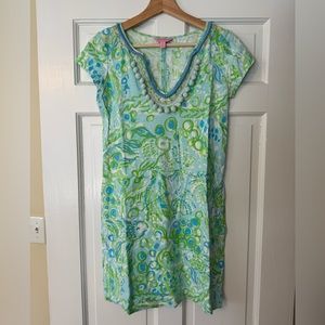 Lilly Pulitzer  XS Harper dress- Pool Blue Any Fins Possible